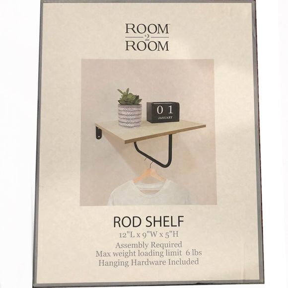 Shelf with Hanging Rod - Picture 2 of 3